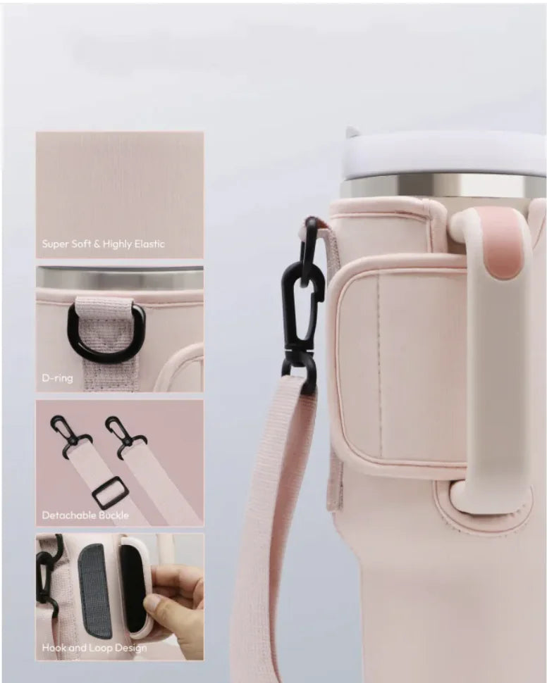 Stylish Portable Cup Cover with Handle