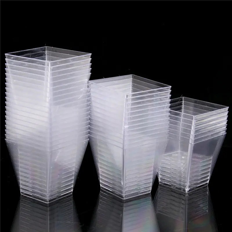 Elegant Disposable Dessert Cups for Tiramisu & Mousse