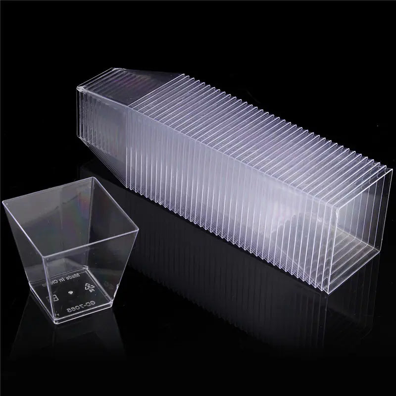 Elegant Disposable Dessert Cups for Tiramisu & Mousse