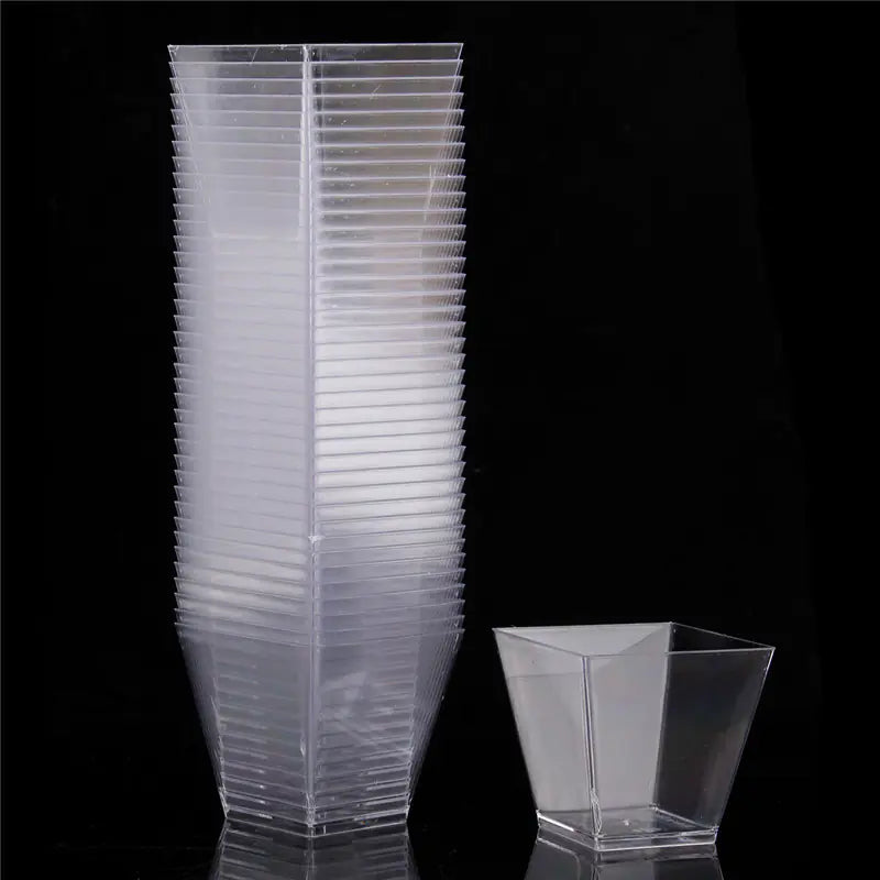 Elegant Disposable Dessert Cups for Tiramisu & Mousse