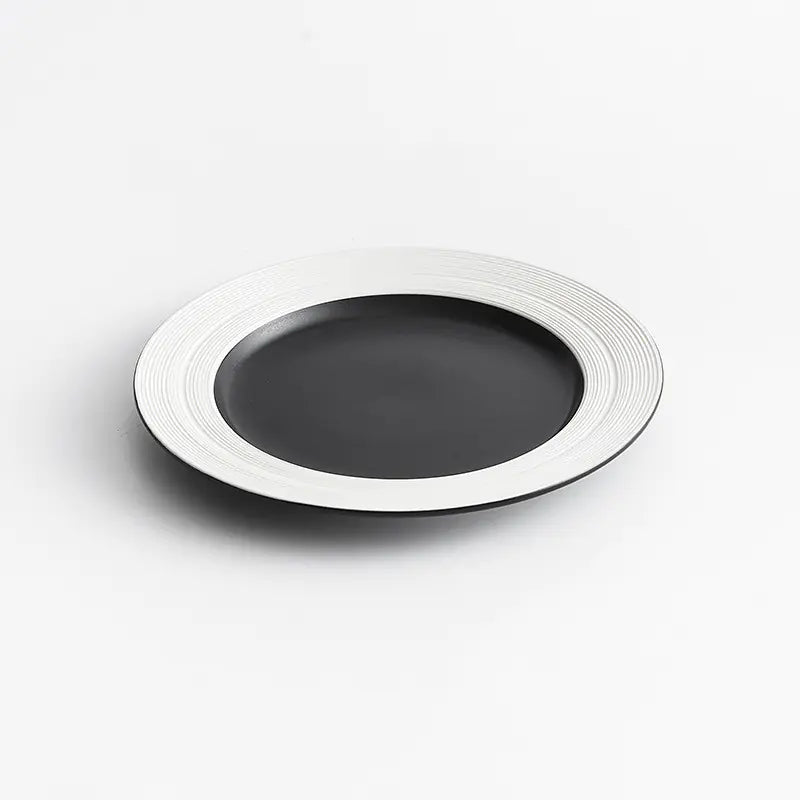 Equator Black Porcelain Plate