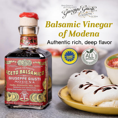 Giusti 3 Gold Medals Balsamic Vinegar of Modena IGP - 8.45 fl oz