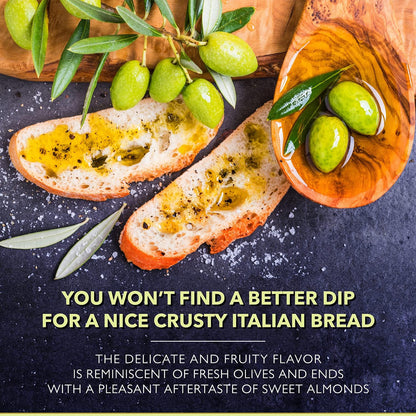 Frantoia Extra Virgin Olive Oil from Italy - Fruity, Unfiltered, Cold Extracted Authentic Sicilian Olive Oil - Fresh Harvest, Imported From Italy - 33.8 fl oz