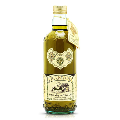 Frantoia Extra Virgin Olive Oil from Italy - Fruity, Unfiltered, Cold Extracted Authentic Sicilian Olive Oil - Fresh Harvest, Imported From Italy - 33.8 fl oz