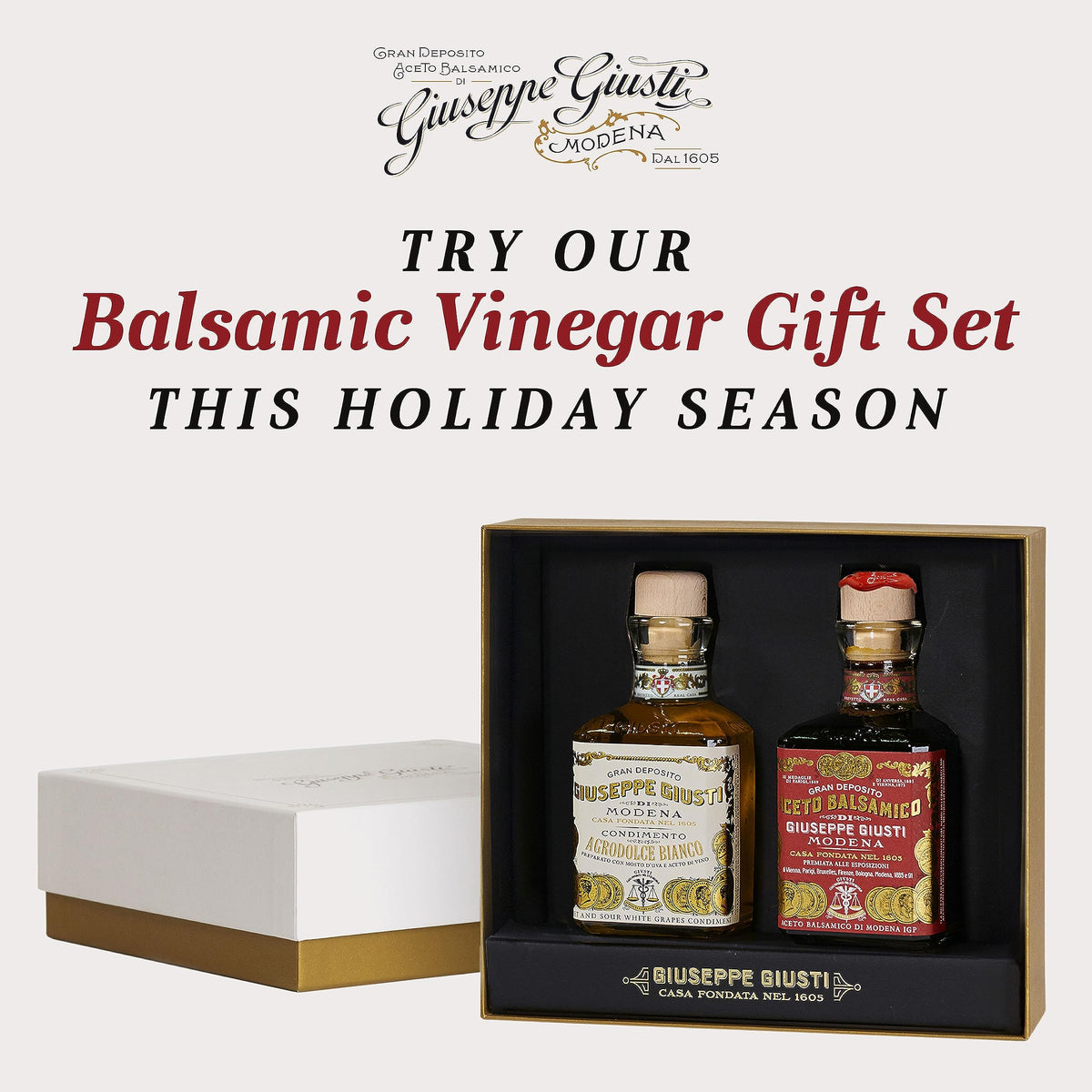 Giusti 3 Gold Medals Balsamic Vinegar of Modena IGP - 8.45 fl oz