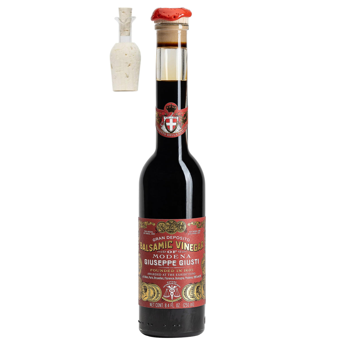 Giusti 3 Gold Medals Balsamic Vinegar of Modena IGP - 8.45 fl oz