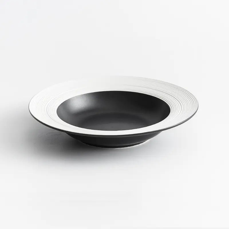 Equator Black Porcelain Plate