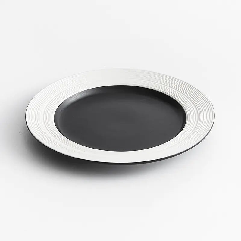 Equator Black Porcelain Plate