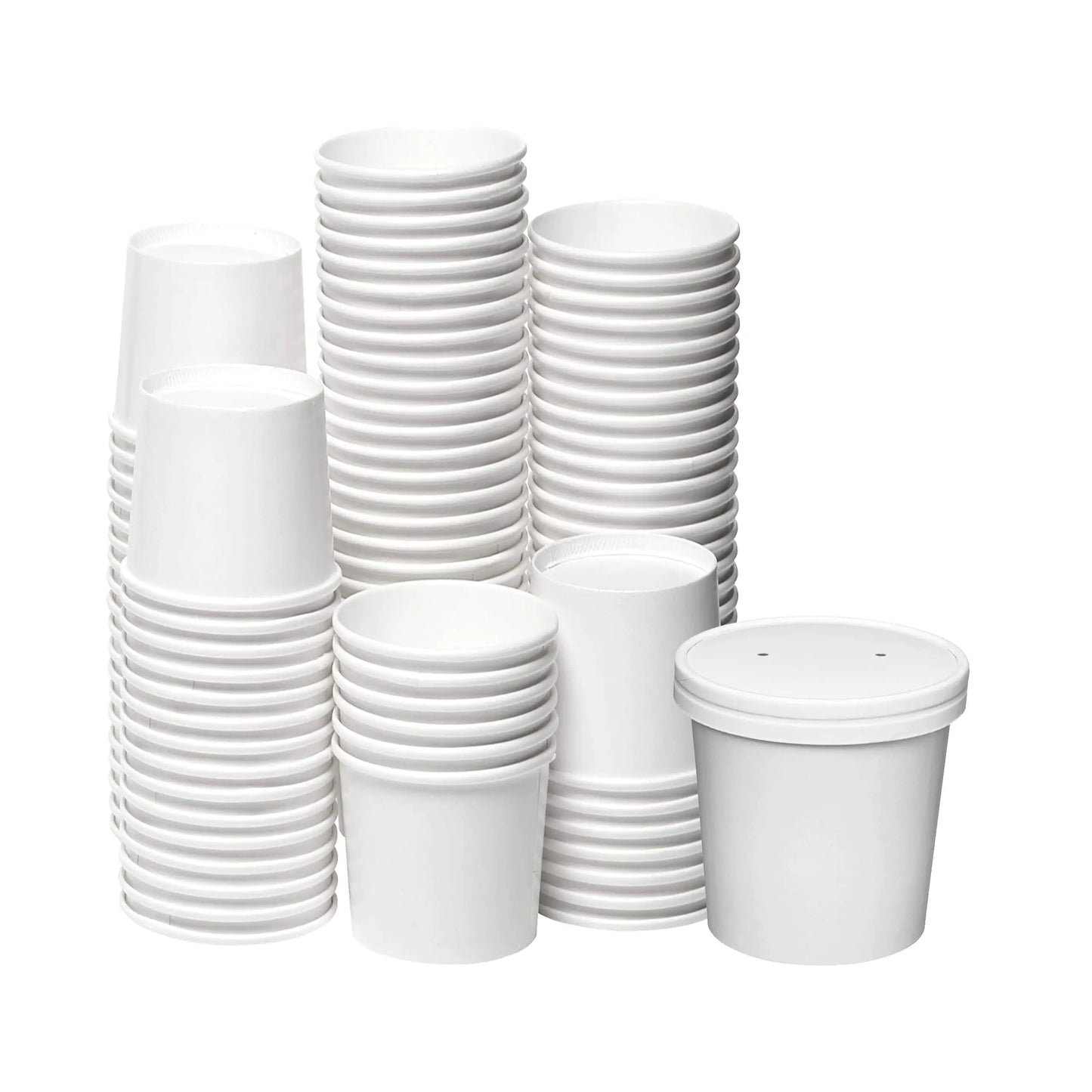 DHG Pro 250-Pack White Vented Food Containers 16oz