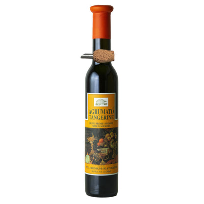 Agrumato Olive Oil, Cold Pressed Italian Extra Virgin with Fresh Citrus Peel, Small Batch Gourmet Finishing Oil for Salads Seafood Pasta Cooking, 6.76 Fl Oz