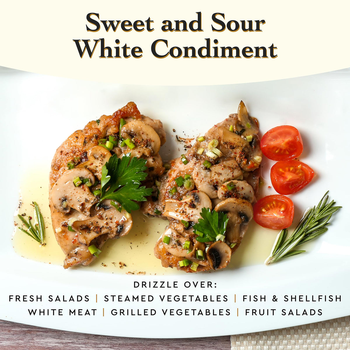 Giusti White Balsamic Vinegar Dressing Condiment - 8.45 fl oz