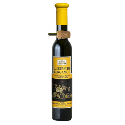 Agrumato Olive Oil, Cold Pressed Italian Extra Virgin with Fresh Citrus Peel, Small Batch Gourmet Finishing Oil for Salads Seafood Pasta Cooking, 6.76 Fl Oz