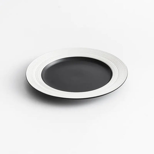 Equator Black Porcelain Plate